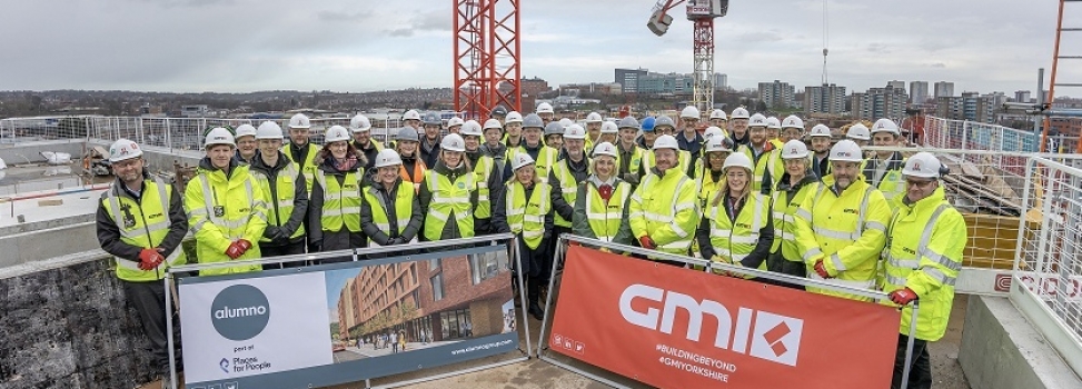 Alumno Celebrates Topping Out of Leeds Student Residence