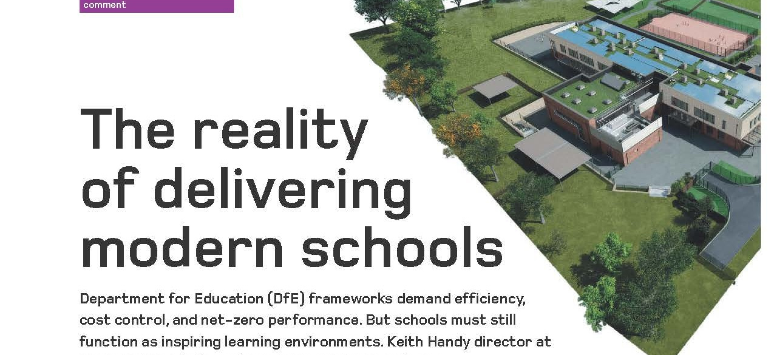 The Reality of delivering modern schools